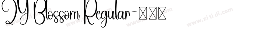 ZY Blossom Regular字体转换
